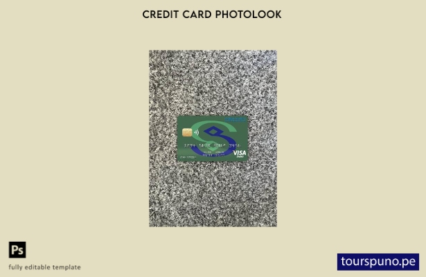 listo para imprimir plantilla frontal de apariencia fotográfica de tarjeta vis 5